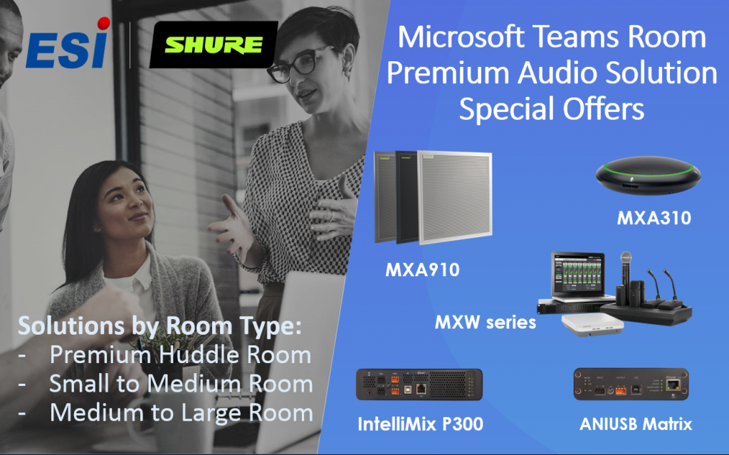 Shure Microsoft Teams Room Premium Audio Solution Special Offers