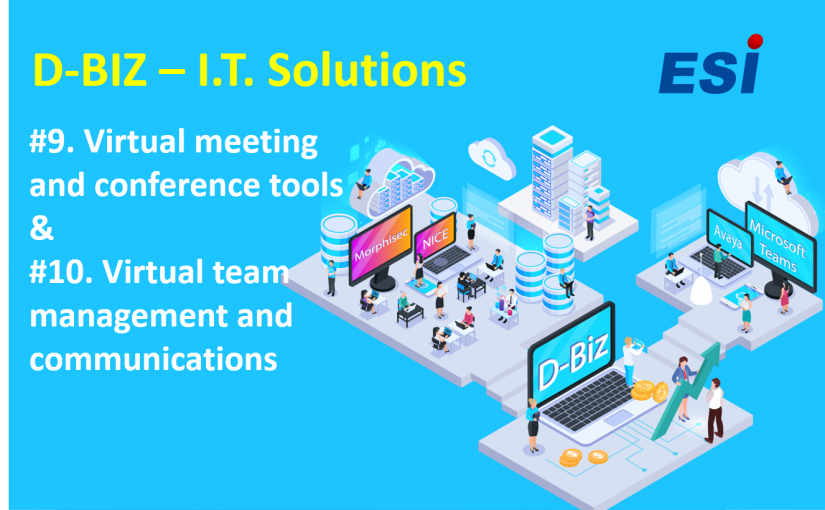 D-Biz | Cat. 9 & 10 -Virtual meeting and conference tools & Virtual team management and communications Solutions